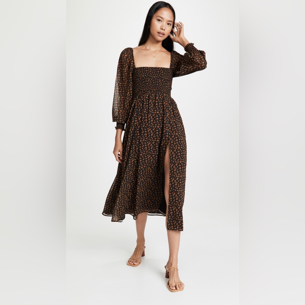 o.p.t Classic Smocked Dress